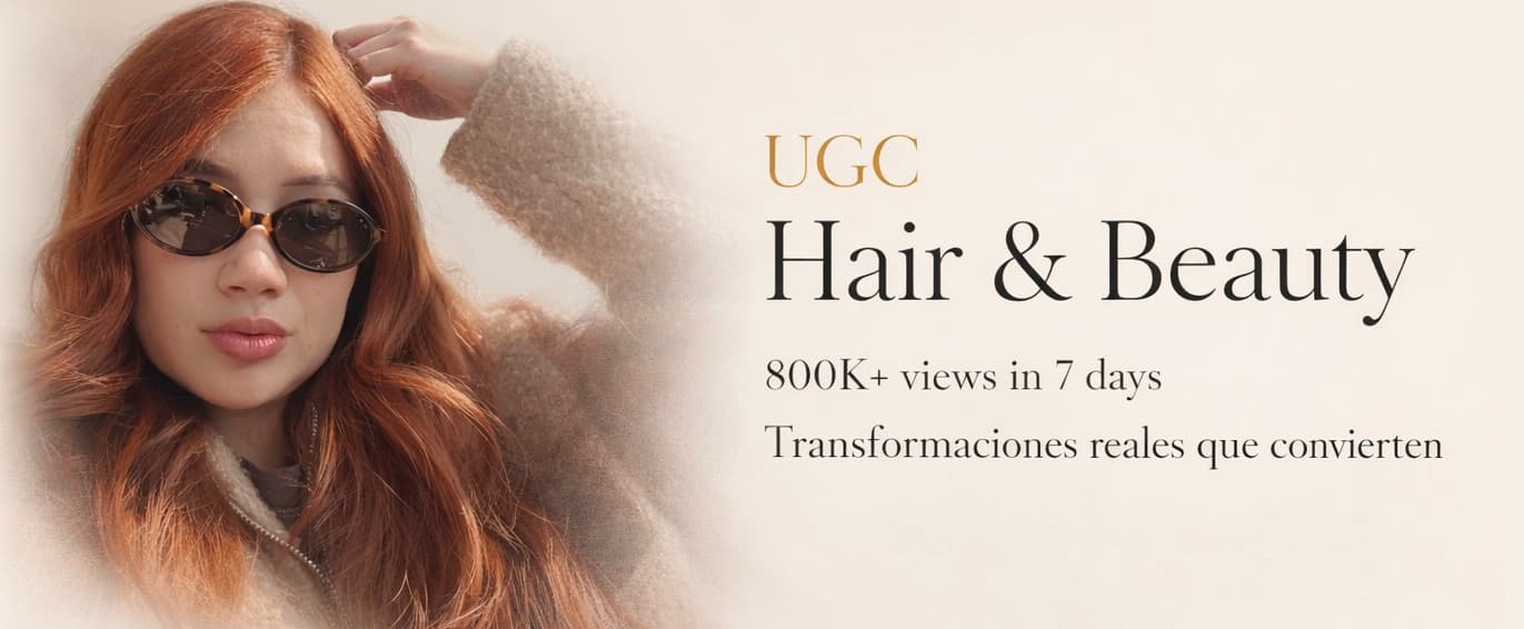 Banner editorial de Daypaez para portafolio UGC beauty